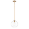 Maxim Lighting Branch 1-Light 11" Wide Natural Aged Brass Pendant Light 38419CLNAB - alternate 1